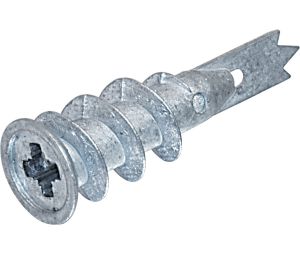 Hafele 051.18.027 Drywall Anchor, Self-Drilling, Steel, Natural, Box of 100 Pieces