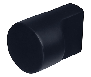 Hafele 101.73.730 Knob, Exton Collection, Zinc, Matt Black