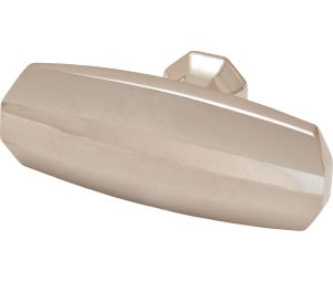 Hafele 102.64.700 Knob, Paragon Collection, 2-1/8" Length, 7/8" Width, 1" Projection, Zinc, Polished Nickel