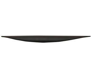 Hafele 105.63.300 Handle, 5" Hole Spacing, 10-15/16" Length, 11/16" Depth, Zinc, Matt Black