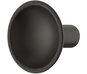 Hafele 106.65.350 Knob, Eclipse Collection, 1-3/8" Diameter, 1-3/16" Depth, Zinc, Matt Black