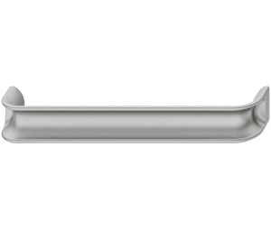 Hafele 106.65.646 Handle, Eclipse Collection, 6-5/16" Centre To Centre, 6-11/16" Length, 1-3/16" Depth, 15/16" Height, Zinc, Matt Silver Colored