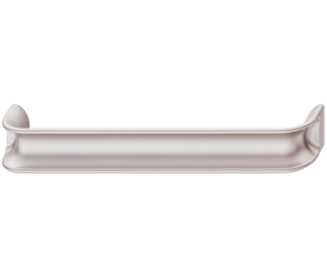 Hafele 106.65.746 Handle, Eclipse Collection, Model H1720, Zinc, Rose Silver