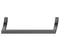 Hafele 106.69.322 Handle, Häfele Design Model H2190, 12-5/8" Centre To Centre, 13" Length, 1-1/4" Depth, 1-1/2" Height, Zinc, Black Brushed Nickel
