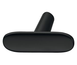 Hafele 106.70.120 Knob, Häfele Design Model H2140, 1-13/16" Length, 1-1/4" Depth, 5/8" Height, Zinc Alloy, Matt Black