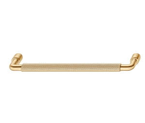Hafele 106.70.402 Furniture Handle, H2305 Collection, 6-5/16" CTC, Zinc, Satin/Brushed Gold
