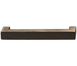 Hafele 108.57.111 Handle, Lago Di Como Collection, 3-3/4" Centre To Centre, 4-1/6" Length, 1" Depth, 1/2" Height, Brass, Highlighted Antique Bronze