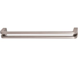 Hafele 110.34.607 Handle, Studio Collection, 7-9/16" Centre To Centre, 7-15/16" Length, 1-1/8" Depth, 11/16" Height, Zinc, Brushed Nickel