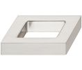 Hafele 110.34.671 Handle, Nouveau Collection, 1-1/4" Hole Spacing, 1-5/8" Length, 15/16" Depth, 3/8" Height, Zinc, Brushed Nickel