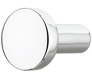 Hafele 110.35.271 Knob, Nouveau Collection, 3/4" Diameter, 1-1/4" Depth, Zinc, Polished Chrome