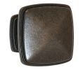 Hafele 110.93.362 Knob, Keystone Collection, 1-1/4" Length, 1" Depth, 1-1/4" Height, Zinc, Antique Black