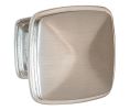 Hafele 110.93.662 Knob, Keystone Collection, 1-1/4" Length, 1" Depth, 1-1/4" Height, Zinc, Satin Nickel