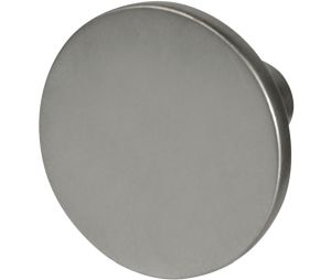 Hafele 111.95.172 Round Knob, TAG Hardware Classic Collection, 1-1/8" Diameter, 13/16" Depth, Zinc, Matt Nickel