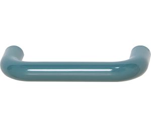 Hafele 114.20.155 Handle, HEWI, 2-1/2" Hole Spacing, 2-7/8" Length, 1-1/4" Depth, 3/8" Height, Polyamide, Bright Aqua