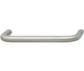 Hafele 116.07.438 Handle, 4" Centre To Centre, 4-3/8" Length, 1-3/16" Depth, 3/8" Height, Steel, Satin Chrome