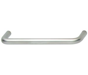 Hafele 116.07.621 Handle, 3-3/4" Centre To Centre, 4-1/8" Length, 1-3/16" Depth, 3/8" Height, Steel, Matt Nickel