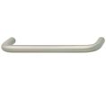 Hafele 116.07.639 Handle, 4" Centre To Centre, 4-3/8" Length, 1-3/16" Depth, 3/8" Height, Steel, Brushed Nickel