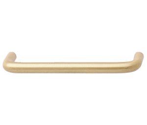 Hafele 116.39.553 Handle, 3-3/4" Centre To Centre, 4-1/8" Length, 1-3/16" Depth, 5/16" Height, Brass, Satin