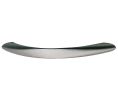 Hafele 117.95.630 Handle, 6" Length, 1-1/16" Depth, 5" Hole Spacing, 1/2" Height, Zinc, Stainless Steel Look