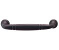 Hafele 121.46.350 Handle, 4-1/2" Length, 1" Depth, 3-3/4" Hole Spacing, Zinc, Dark Oil-Rubbed Bronze