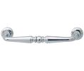 Hafele 121.88.260 Handle, Windsor Collection, 4-1/6" Length, 3-3/4" Hole Spacing, 1-3/16" Depth, 3/8" Height, Brass, Polished Chrome