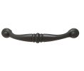 Hafele 121.90.301 Handle, Havana Collection, 4-3/8" Length, 5/8" Height, 1-3/16" Depth, 3-3/4" Hole Spacing, Zinc, Dark Oil-Rubbed Bronze