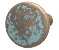 Hafele 123.27.032 Knob, 1" Depth, 1-7/16" Diameter, Zinc, Rustic Copper