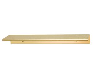 Hafele 124.02.502 Handle, Tab Collection, 4" Centre To Centre, 6" Length, 1-11/16" Depth, 3/4" Height, Aluminum, Brushed Brass