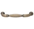 Hafele 125.61.100 Handle, Somerset Collection, 4-3/8" Length, 1-3/16" Depth, 3-3/4" Hole Spacing, Zinc, Antique Brass