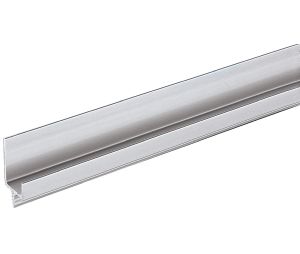 Hafele 126.22.036 Continuous Handle, 98-7/16" Length, Aluminum, Satin Aluminum