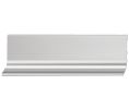 Hafele 126.37.001 L-Profile, Passages Collection, 98-7/16" Length, Aluminum, Stainless Steel Colored