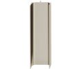 Hafele 126.37.113 Vertical Profile, Passages Collection, 98-7/16" Length, Aluminum, Stainless Steel Look