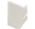 Hafele 126.37.977 L-Profile End Cap, Passages Collection, Right Mounting, Plastic, White, Box of 2 Pieces