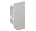 Hafele 126.37.998 L-Profile End Cap, Passages Collection, Left Mounting, Plastic, Matt Aluminum