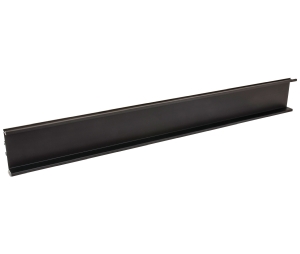 Hafele 126.63.003 C-Profile, Horizontal, Venice Collection, 114" Length, 2 7/8" Width, 1" Depth, Aluminum, Black