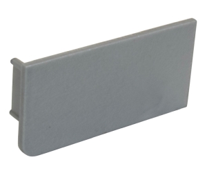 Hafele 126.63.024 L-Cap, Rectangle, Left, Venice Collection, Plastic, Matt Aluminum