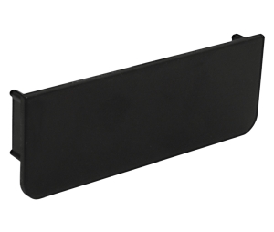 Hafele 126.63.035 C-Cap, Rectangle, Venice Collection, Plastic, Black