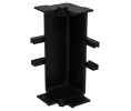 Hafele 126.63.043 C Inner Corner, Venice Collection, Plastic, Black