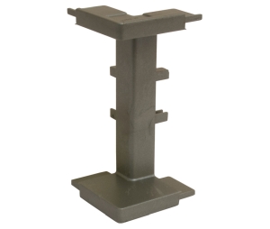 Hafele 126.63.049 C Outer Corner, Venice Collection, Plastic, Matt Nickel