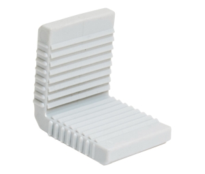 Hafele 126.63.056 Straight Bracket, Venice Collection, Plastic, Gray