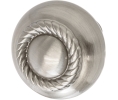 Hafele 133.50.220 Knob, BP53471G10, 1 1/4" Diameter, 1 1/4" Height, Zinc, Satin Nickel