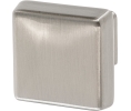 Hafele 133.50.229 Knob, BP55271G10 Model, 1 3/16" Length, 1 1/16" Height, 1 3/16" Width, Zinc, Satin Nickel