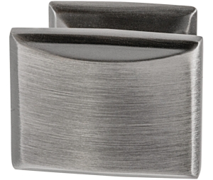 Hafele 133.50.237 Knob, BP29340AS Model, 1 1/4" Length, 1 1/8" Height, 1" Width, Zinc, Antique Silver