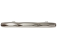 Hafele 133.50.390 Handle, Amerock St. Vincent Collection, 8/32 Thread, 3 3/4" Center to Center, 6 5/16" Length, Zinc, Polished Nickel