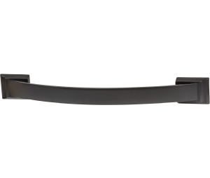 Hafele 133.53.080 Handle, Amerock Candler Collection, 3 3/4" Center to Center, 5 3/16" Length, 1 3/16" Height, Zinc, Black Bronzed