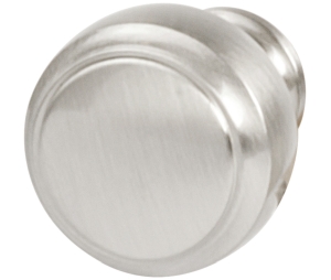 Hafele 133.53.168 Knob, 1 3/16" Length, 1 3/16" Height, 1 3/16" Base Diameter, Zinc, Matt Nickel