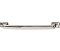 Hafele 133.53.224 Handle, Amerock Westerly™ Collection, 8/32 Thread, 3 3/4" Center to Center, 5 1/16" Length, Zinc, Polished Nickel
