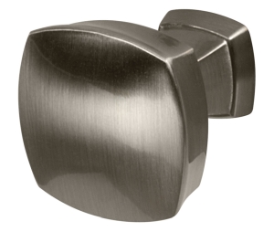 Hafele 133.53.467 Knob, 1 1/4" Length, 1 1/4" Height, 1 1/4" Width, Zinc, Matt Nickel