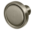 Hafele 133.53.483 Knob, 1 3/8" Diameter, 1" Height, 1/2" Base Diameter, Zinc, Matt Nickel