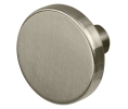 Hafele 133.53.515 Knob, Timeless, 1 3/8" Diameter, 1" Height, 7/16" Base Diameter, Zinc, Matt Nickel
